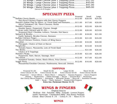 Moretti's Pizzeria & Bar - Mauldin, SC