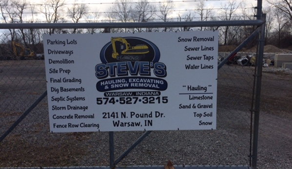 Steve's Hauling, Excavating & Snow Removal - Warsaw, IN