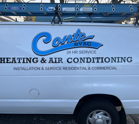 Conte Brothers HVAC - Marlborough, MA. Company van.