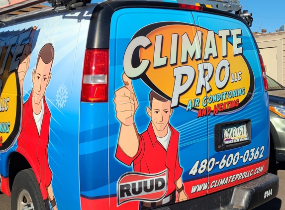 Climate Pro Air Conditioning & Heating - Chandler, AZ. A Climate Pro Service Vehicle