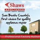Shaw's Appliance Repair Service - Major Appliance Refinishing & Repair