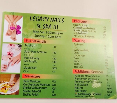 Legacy Nails & Spa - Savannah, GA