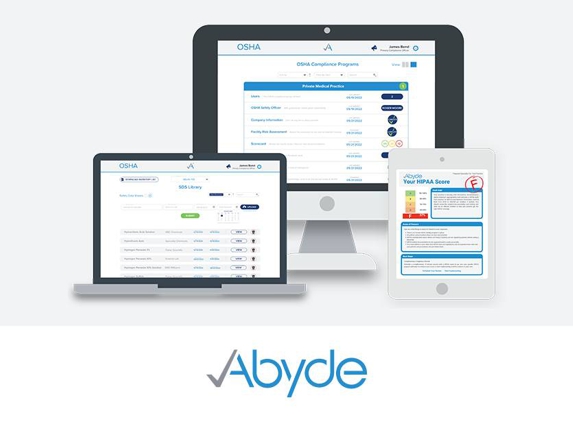 Abyde - Clearwater, FL. Intuitive Design, Industry Leading Features, and Peace
of Mind from HIPAA & OSHA Compliance.