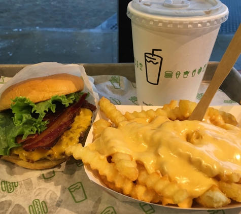 Shake Shack - Atlanta, GA. Bacon cheeseburger and cheese fries