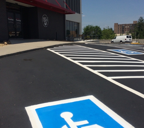 AAA Stripe PRO - Powell, TN. Handicap Parking Area Van  Accessible Pavement Marking 865-680-9225