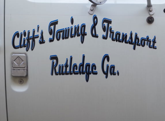 Cliff's Towing & Transport - Rutledge, GA