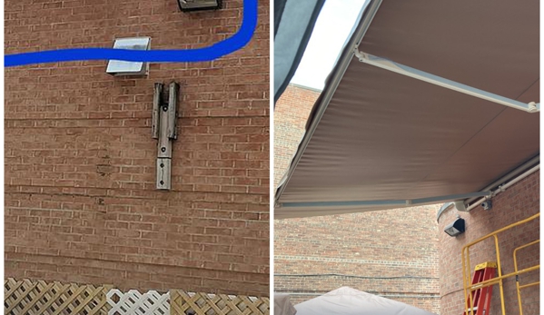 Fixer Denver - Denver, CO. Mounted awning on brick