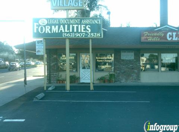 Formalities - Whittier, CA