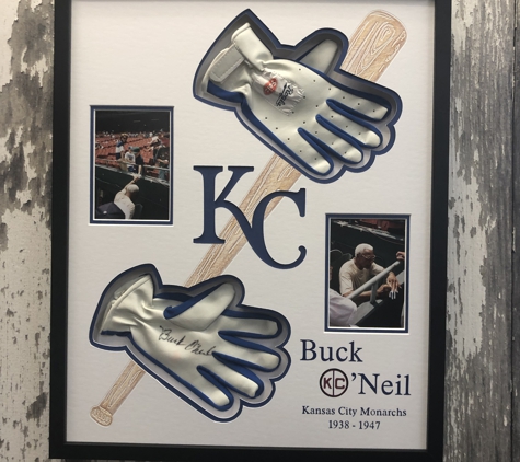 Cohen's Art & Framing LLC - Platte City, MO. Buck O'Neil Shadowbox