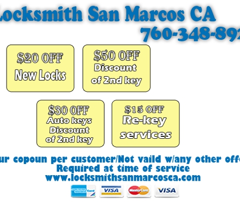 Locksmith San Marcos CA - San Marcos, CA