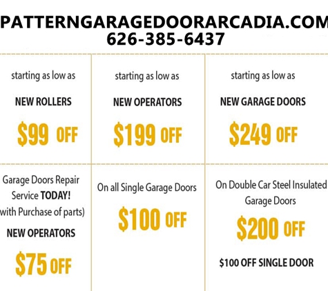 PATTERN GARAGE DOOR ARCADIA CA - Arcadia, CA