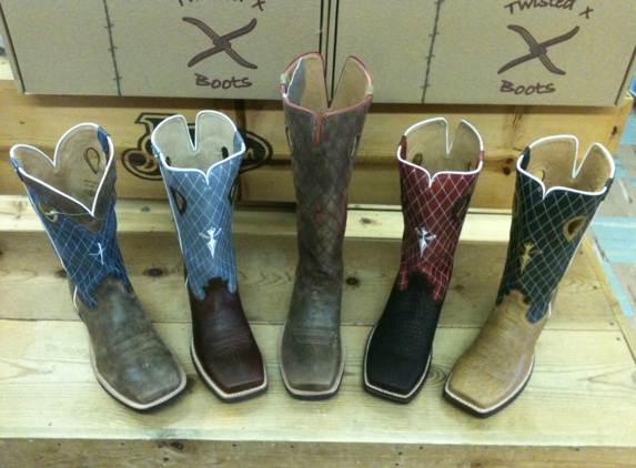 Hicks Company - Chickasha, OK. Lots of boots to choose from here at Hicks!