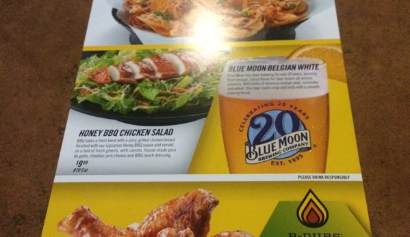 Buffalo Wild Wings - Pasadena, CA. New blue moon flavored wings