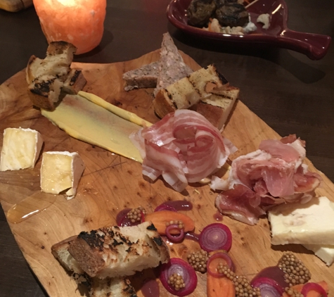 Saltwood Charcuterie & Bar - Atlanta, GA. Charcuterie board with the chefs favorite items