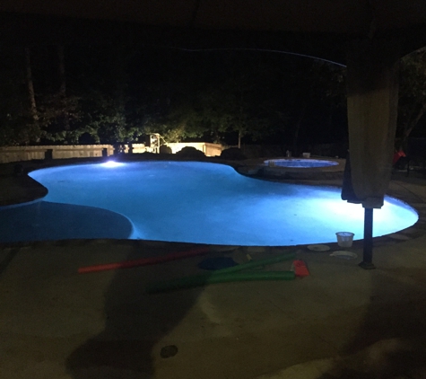 Passion Pools - Decatur, GA. Night View...we lit!