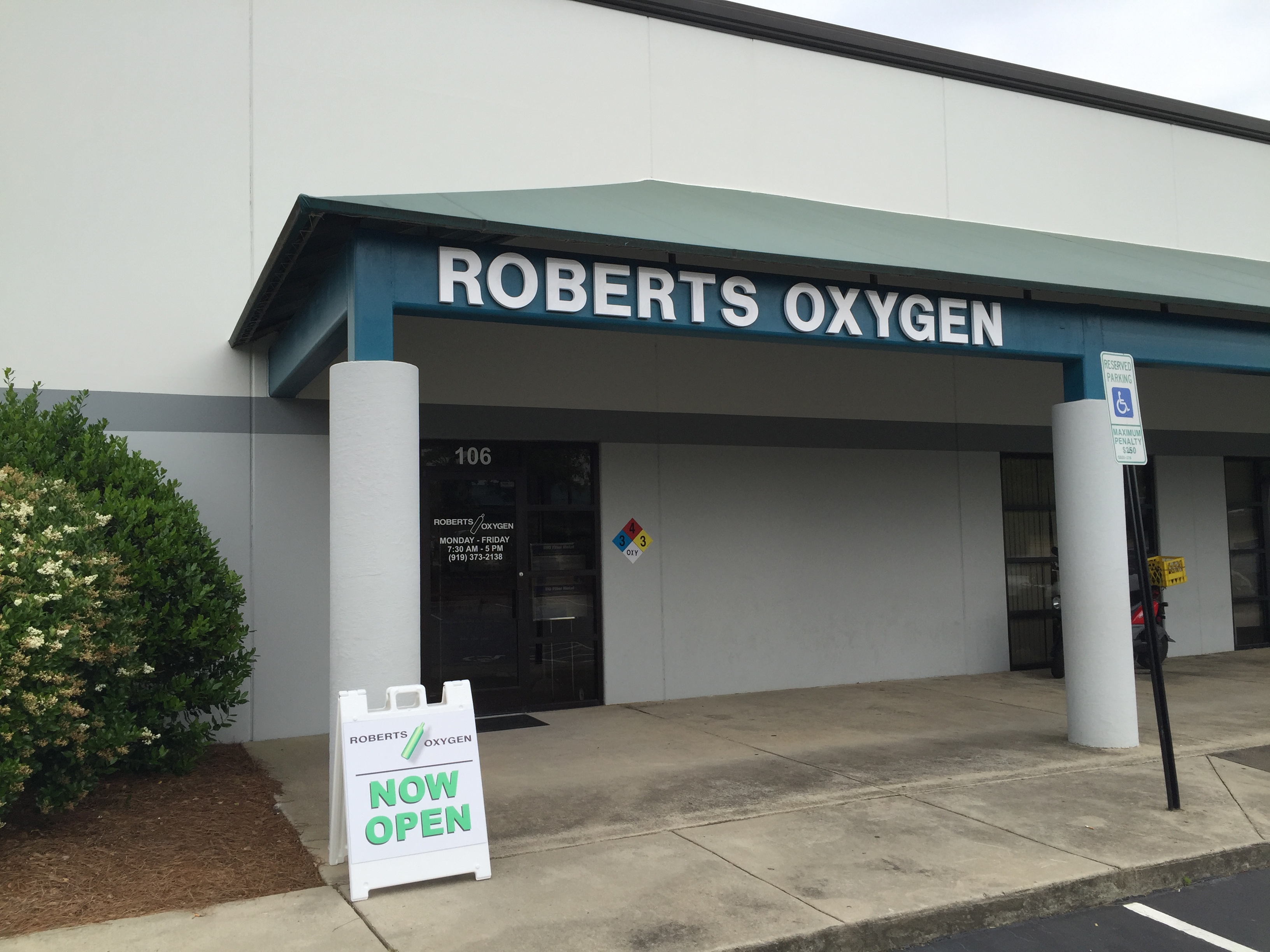 Roberts Oxygen Company, Inc. 2200 Westinghouse Blvd #106,, Raleigh, NC