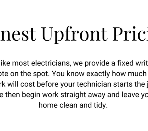 Star Plus Electrical. Honest Upfront Pricing
