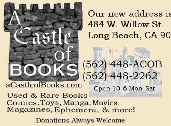 A Castle of Books - Long Beach, CA. New Location 2017