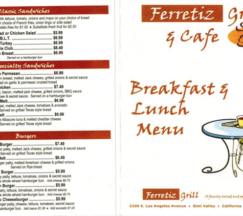 Ferretiz Grill & Cafe - Simi Valley, CA