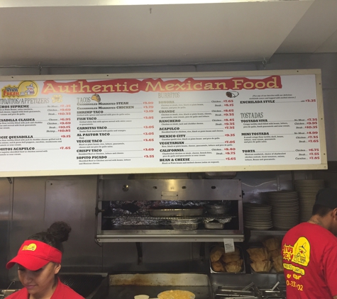 Viva Fresh Mexican Grill - Los Angeles, CA. Menu inside