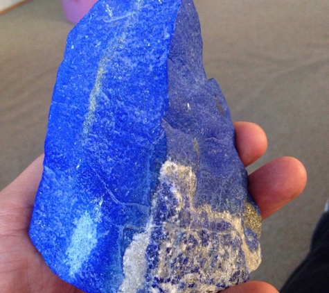 Nevada Mineral & Book Company - Orange, CA. Polished lapis lazuli.