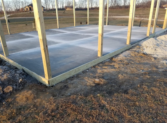 CMC Solutions - Ankeny, IA. Concrete Barn Pad