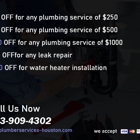 Plumber Services Houston