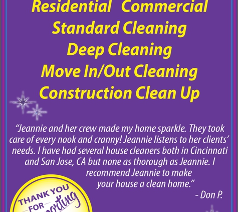 Jeannie's Cleaning - Alexandria, KY