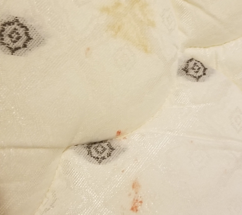 Deerfield Inn - Somerville, TN. Blood and Urine on "new mattress"