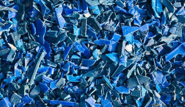 Scraps Industries, Inc - Manassas, VA. HDPE blue regrinds