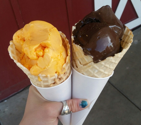 Moo Thru - Remington, VA. Tangerine sorbet and dark chocolate