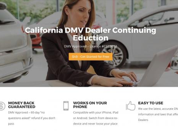 Dealer 101-DMV Dealer Training & License Renewal - San Diego, CA