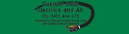 Custom Auto Electrics & Air - Auto Electrician Services