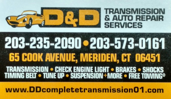 D & D Transmission & Auto Repair - Meriden, CT