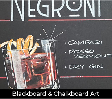 Blackboard Art - Jilliby, NSW. Blackboard & Chalkboard Art