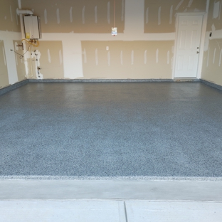 Rossi Decorative Concrete & Epoxy - Apison, TN. Garage epoxy flake floor