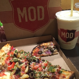 MOD Pizza - Sacramento, CA. Pizza and a milk shake