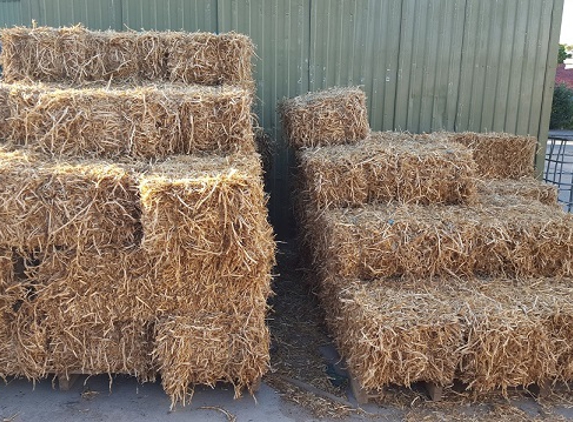 E G Hollard & Son also known as Hollards - Hawthorn, SA. Pea Straw Bales