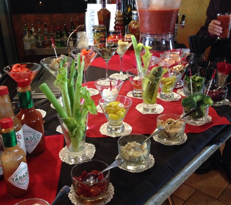 The Marina Restaurant & Bar At the Wharf - Revere, MA. Create your own Bloody Mary's!