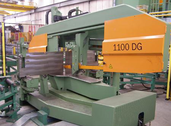 Herzog Steel - Fyshwick, ACT. Our large specialised Peddinghaus steel cutting saw at Fyshwick store.