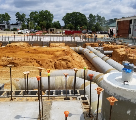 Haire Plumbing & Mechanical Co, Inc. - Fayetteville, NC. Underground HVAC duct system for the Methodist University Matthews World Ministry addition