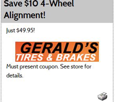Gerald's Tires & Brakes - Summerville, SC