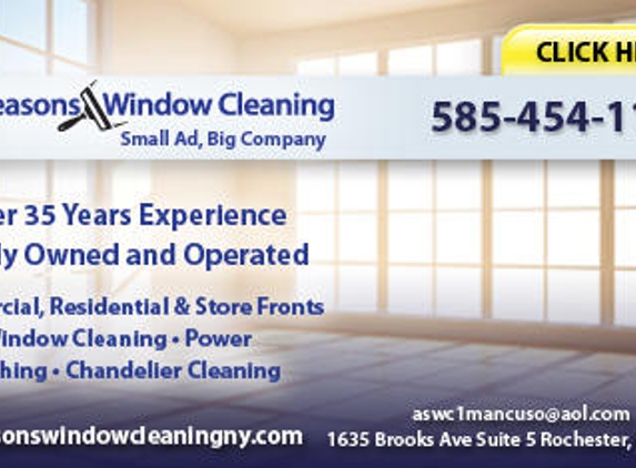 All Seasons Window Cleaning - Rochester, NY