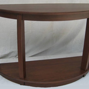 Borders Woodworks - Jacksonville, FL. Custom solid walnut demilune table