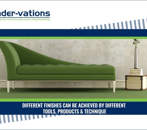 Render-Vations - Upper Coomera, ACT. Different Finishes Can Be Achieved By Different Tools, Products & Technique