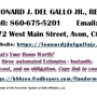 Leonard J. Del Gallo Jr., Broker Associate CT & FL, REALTOR®, CIREC, SFR®