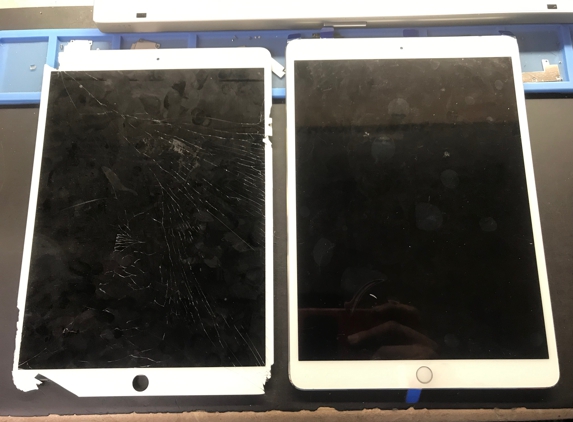 Phone Repair Spot - San Jose, CA. iPad Pro 10.5 with a cracked iPad screen. After the iPad glass replacement you could not even tell it was  ever broken.