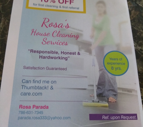 Rosa's cleaning services - Greenville, SC