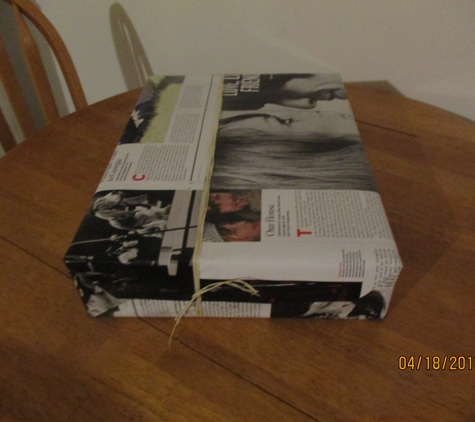 Gift Looks - New York, NY. then I wrapped, I bought a magazine to wrap the gift, as suggested by Gift looks.