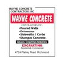 Wayne Concrete Contractors INC - Excavating Equipment